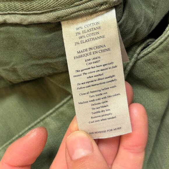 Faherty Stretch Surplus Savannah Jacket in Fatugue Women's Medium - Picture 7 of 10